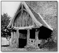 Porch of Church at Beuvreil, Normandy.