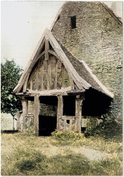 Porch of Church at Beuvreil, Normandy.